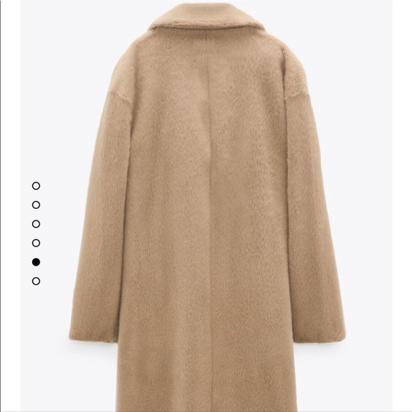 Zara faux fur wrap coat💕 - Picture 4 of 8